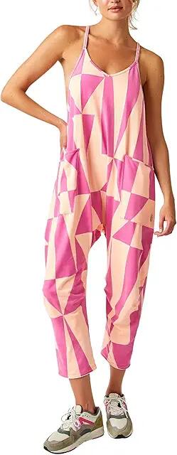 FP Movement Hot Shot One-Piece Printed (Pink) Women's Jumpsuit & Rompers One Piece Cover