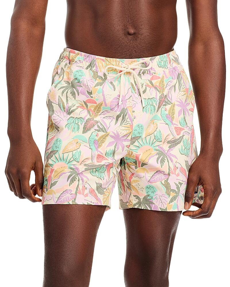 Marine Layer Stretch Printed 6 Swim Trunks Cover