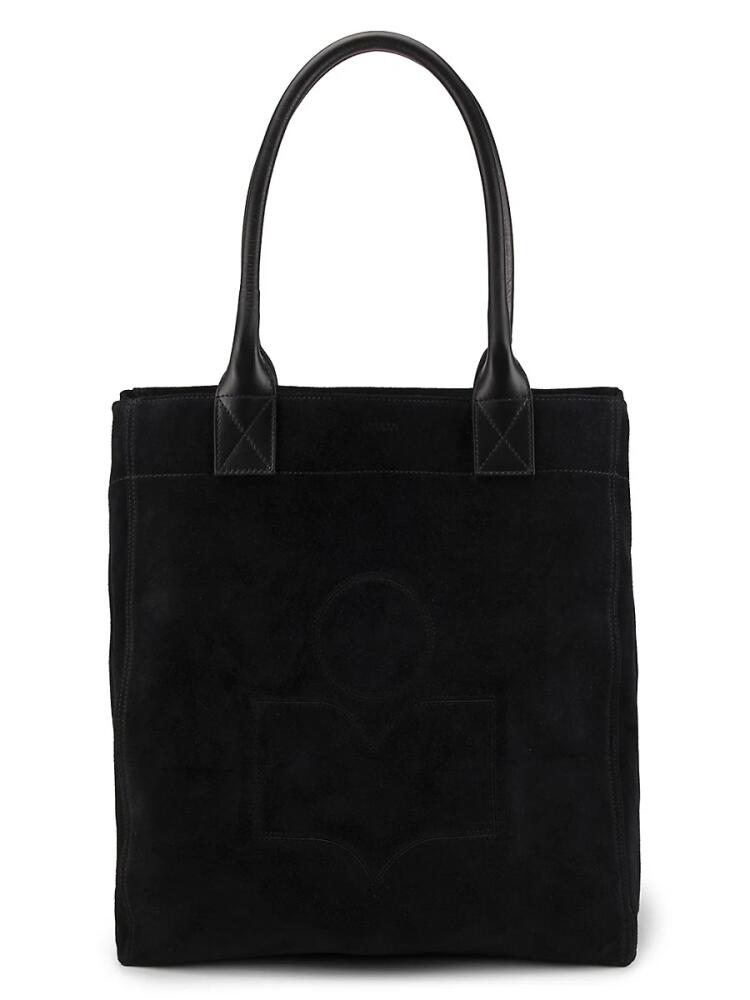 Isabel Marant Women's Yenky Suede Open Tote - Black Cover