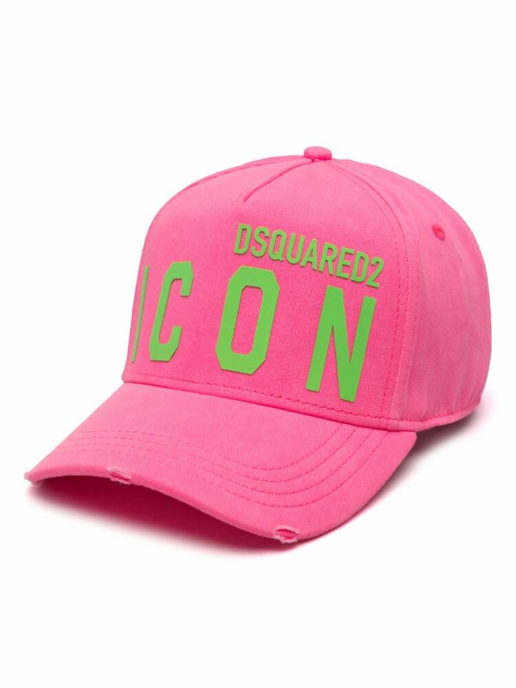 DSQUARED2 Icon cotton baseball cap - Pink Cover