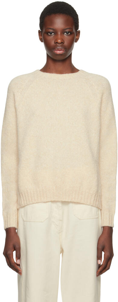 Weekend Max Mara Off-White Crewneck Sweater Cover