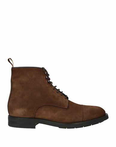 Santoni Man Ankle boots Camel Leather Cover