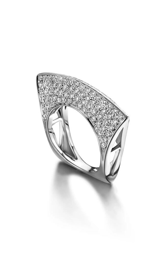 DRIES CRIEL Lotus Diamond Ring in White Gold Cover