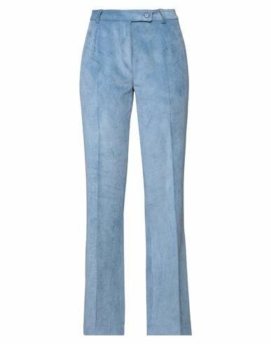 Emisphere Woman Pants Pastel blue Cotton, Polyester, Elastane Cover