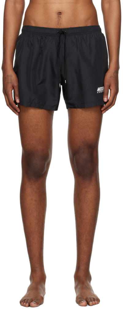 Moschino Black Drawstring Swim Shorts Cover