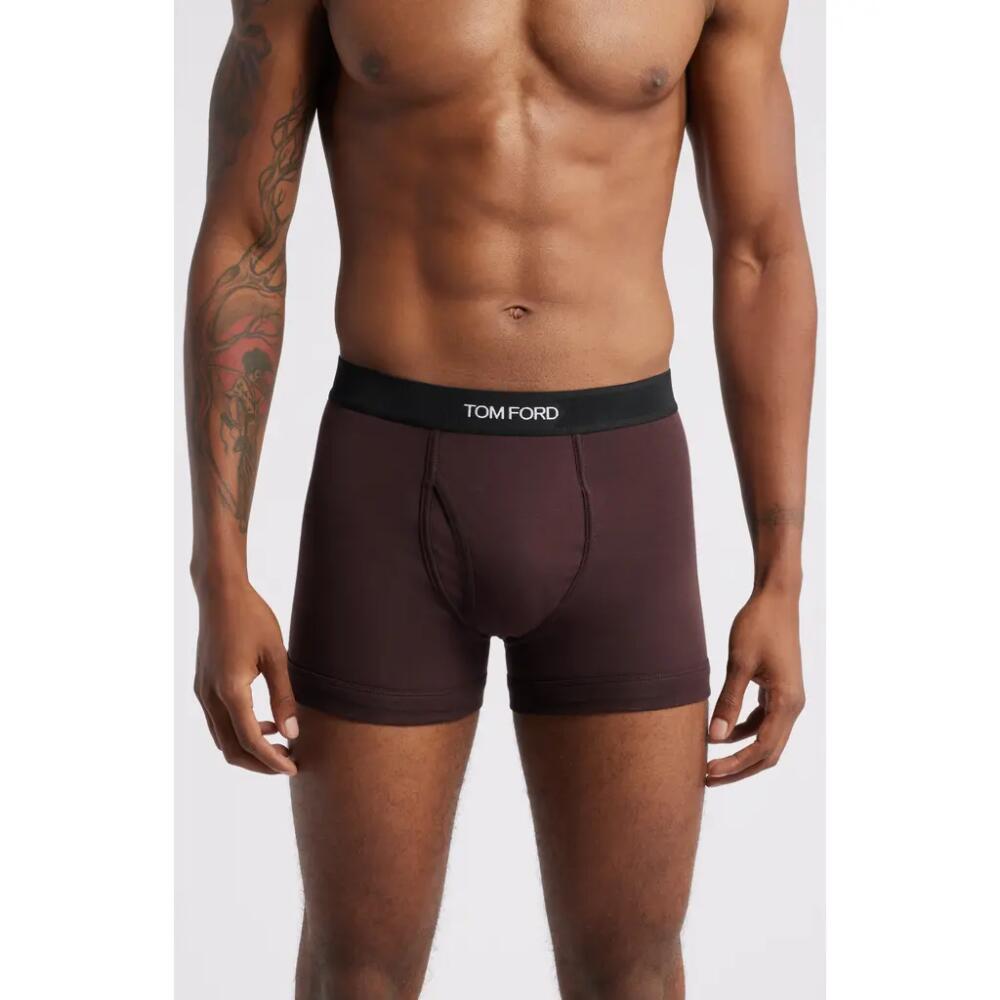 TOM FORD Cotton Stretch Jersey Boxer Briefs in Viola Medio Unito Cover