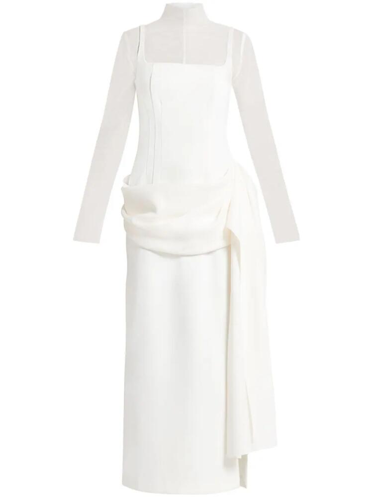 CHATS BY C.DAM Orcus midi dress - White Cover