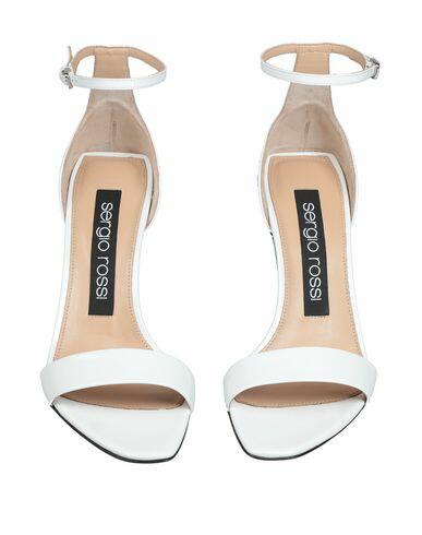 Sergio Rossi Woman Sandals White Soft Leather Cover