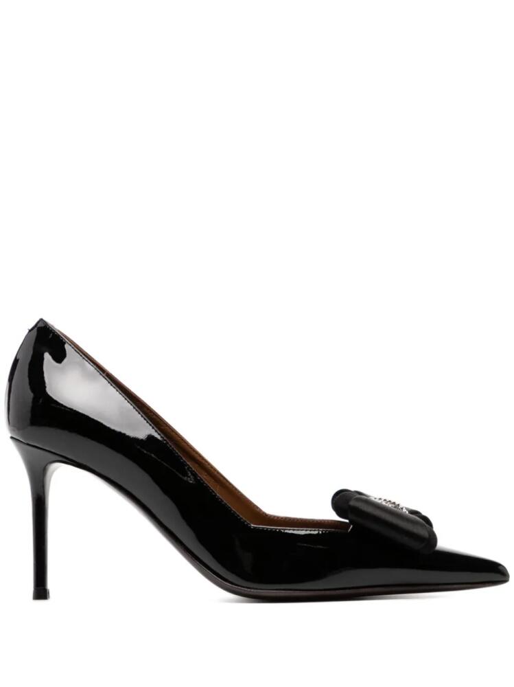 Giuseppe Zanotti 95mm bow-embellished pumps - Black Cover