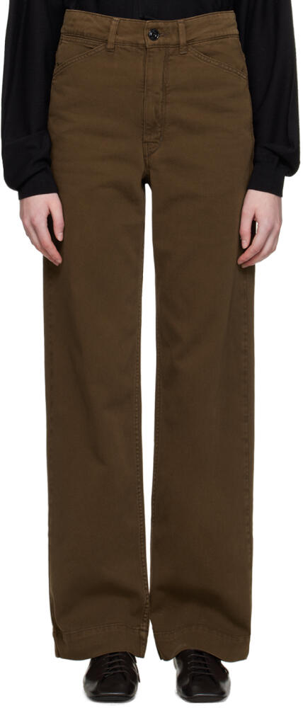 LEMAIRE Brown Straight-Leg Jeans Cover