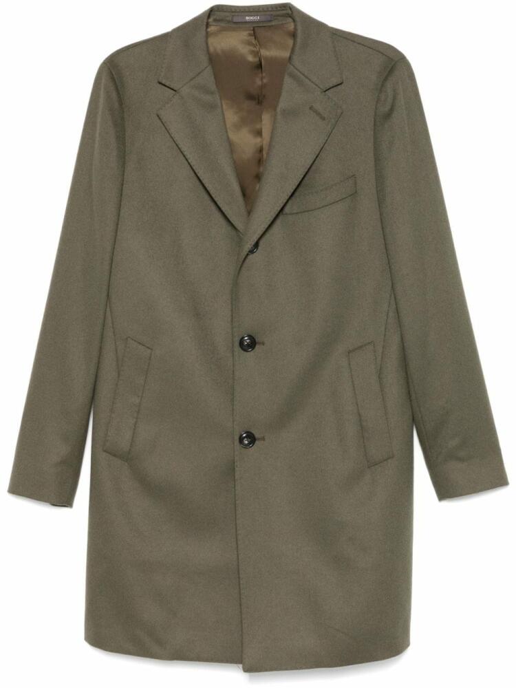 Boggi Milano cashmere coat - Green Cover