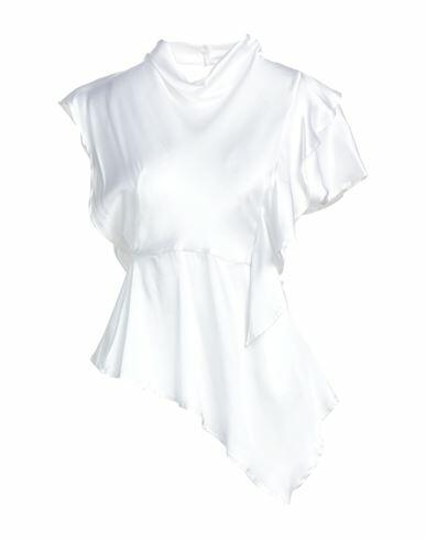 Emma & Gaia Woman Top White Silk, Elastane Cover