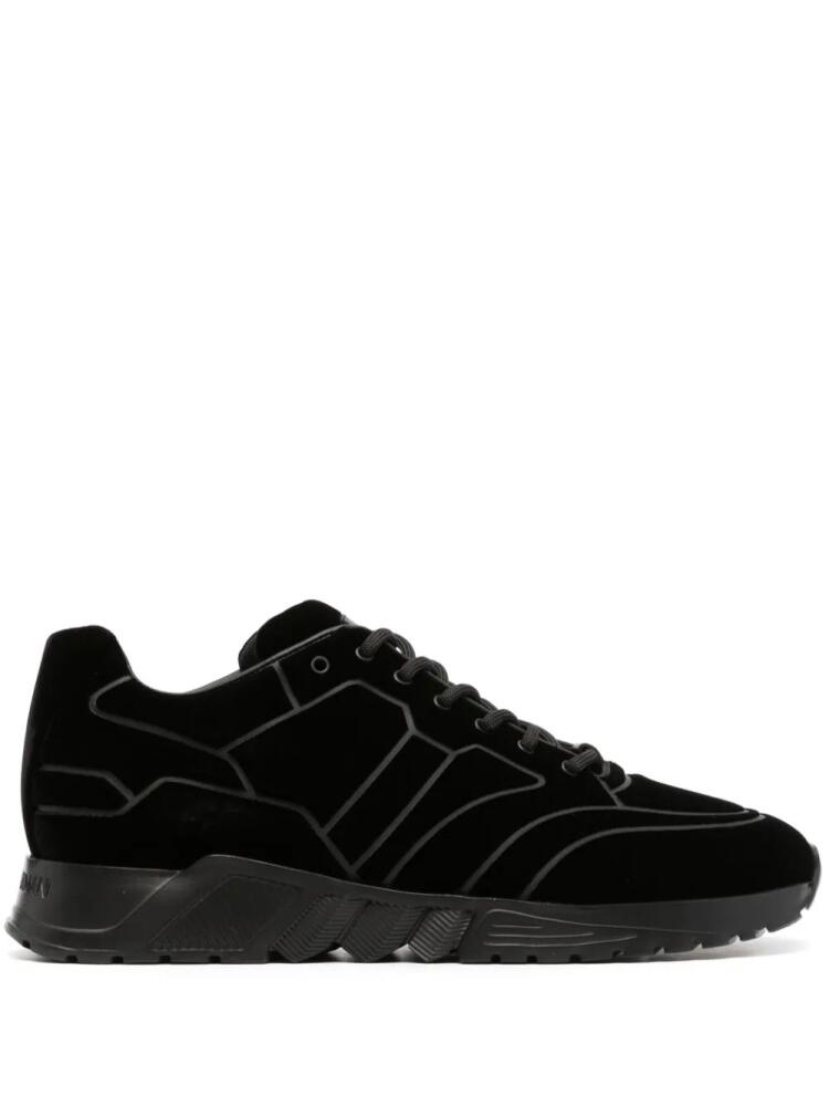 Giorgio Armani lace-up low-top sneakers - Black Cover