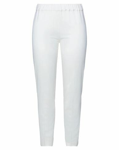 D. exterior Woman Pants Ivory Wool, Lycra Cover