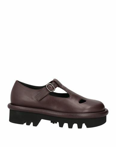 Officine Creative Italia Woman Loafers Deep purple Leather Cover