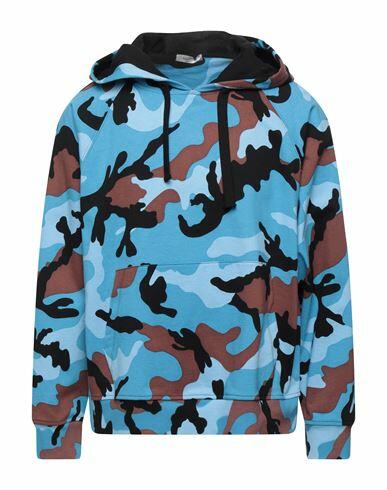 Valentino Garavani Man Sweatshirt Azure Cotton Cover