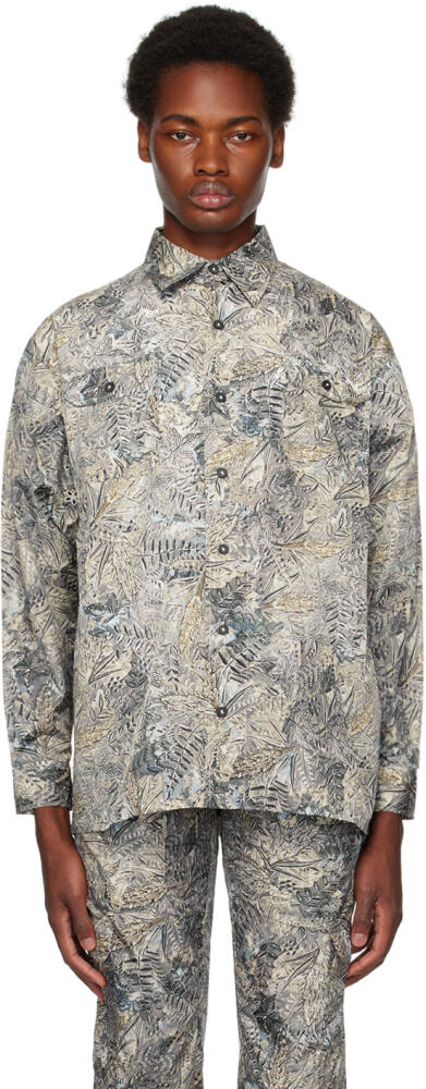 Sky High Farm Workwear Gray Camo Shirt Cover