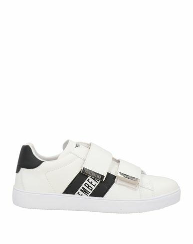 Bikkembergs Man Sneakers White Leather Cover