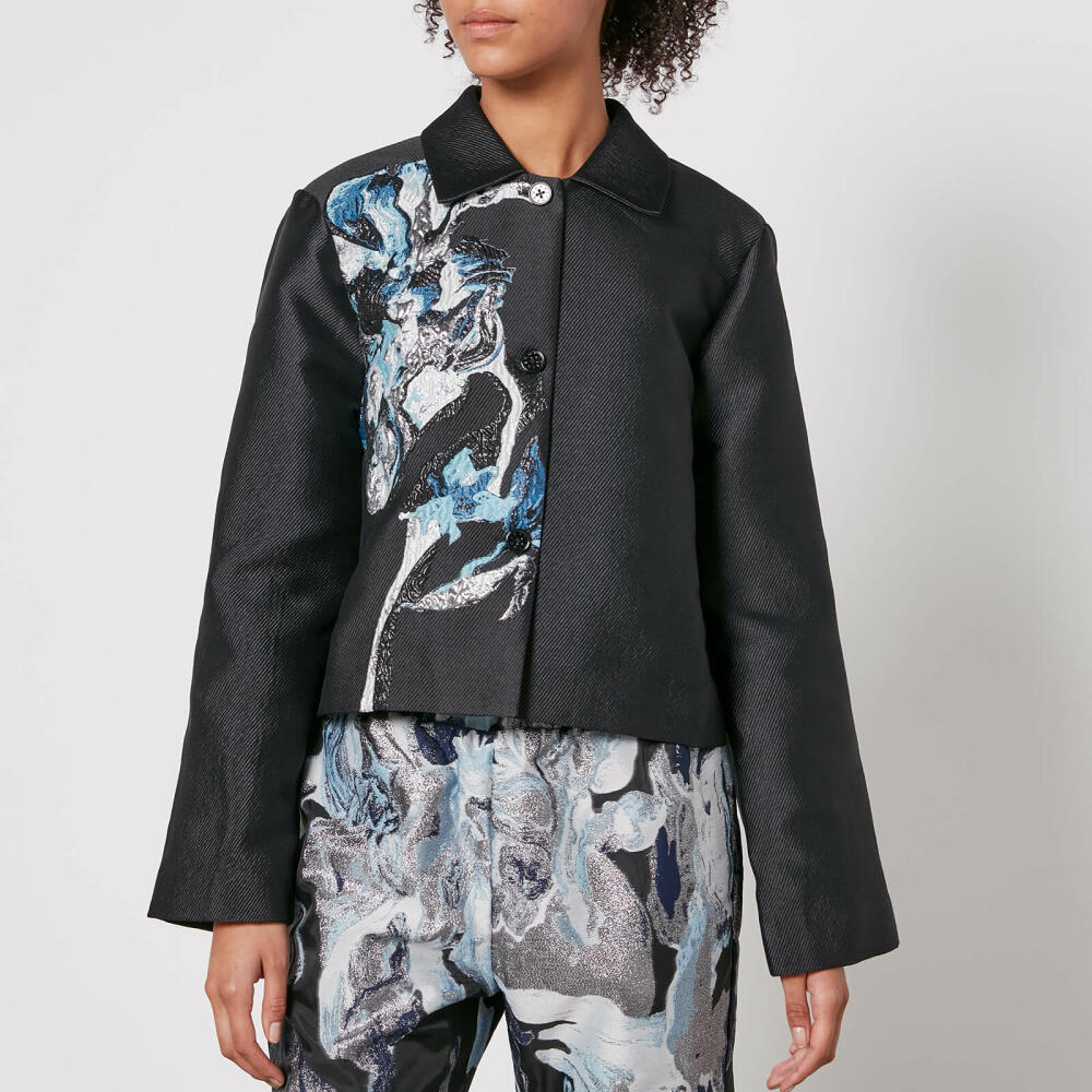 Stine Goya Kiana Floral-Jacquard and Twill Jacket Cover