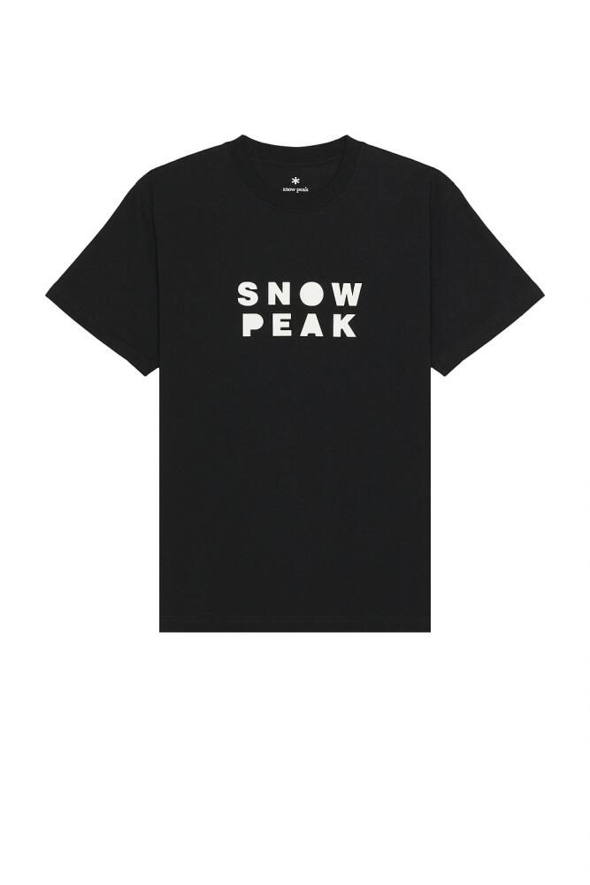 Snow Peak Snowpeaker T-Shirt Camper in Black Cover