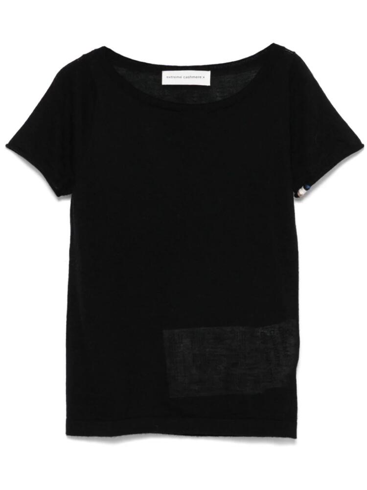 extreme cashmere n°360 Lola T-shirt - Black Cover