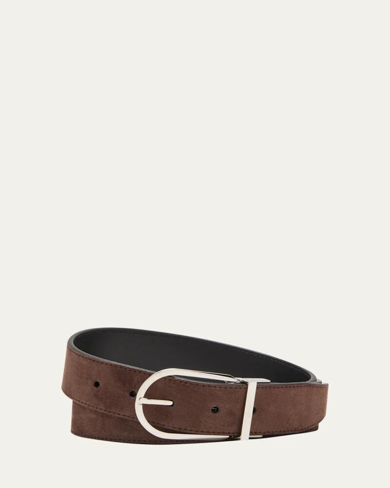 Brioni Men's Reversible Suede Belt Cover