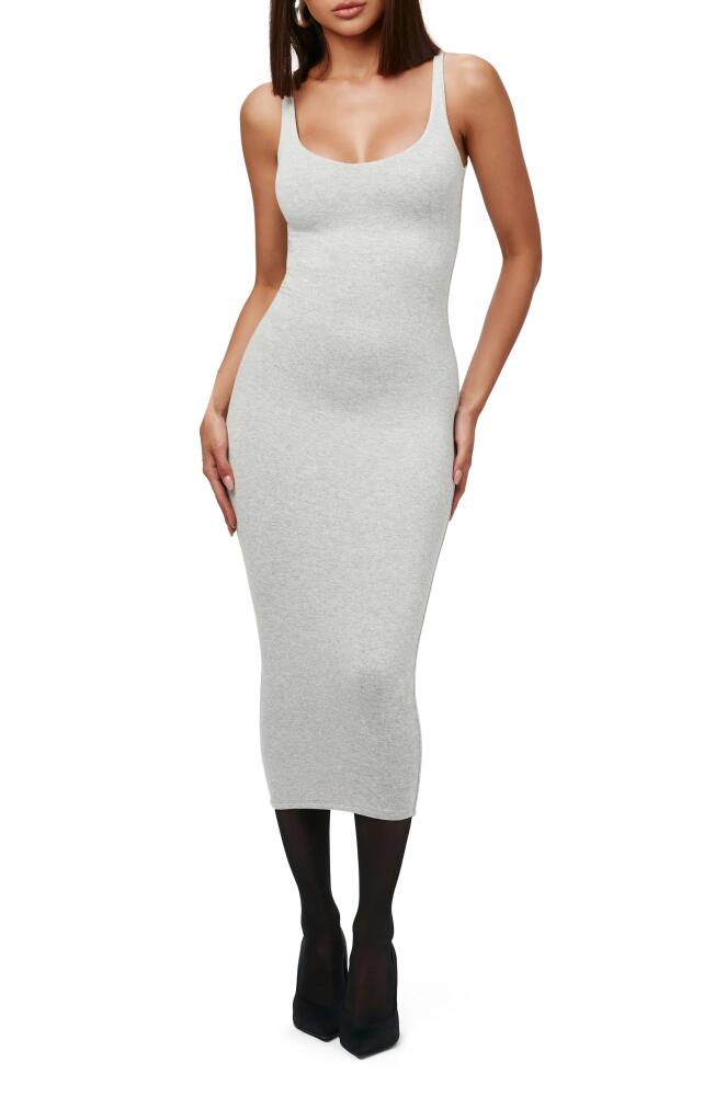 Naked Wardrobe The NW Hourglass Midi Dress in Heather Grey Cover