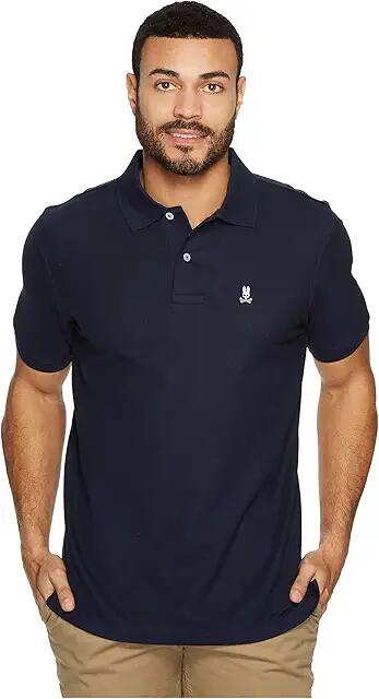 Psycho Bunny Classic Polo (Navy) Men's Short Sleeve Pullover Cover