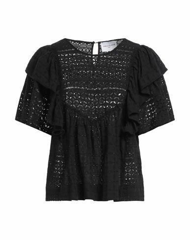 Isabelle Blanche Paris Woman Top Black Cotton Cover