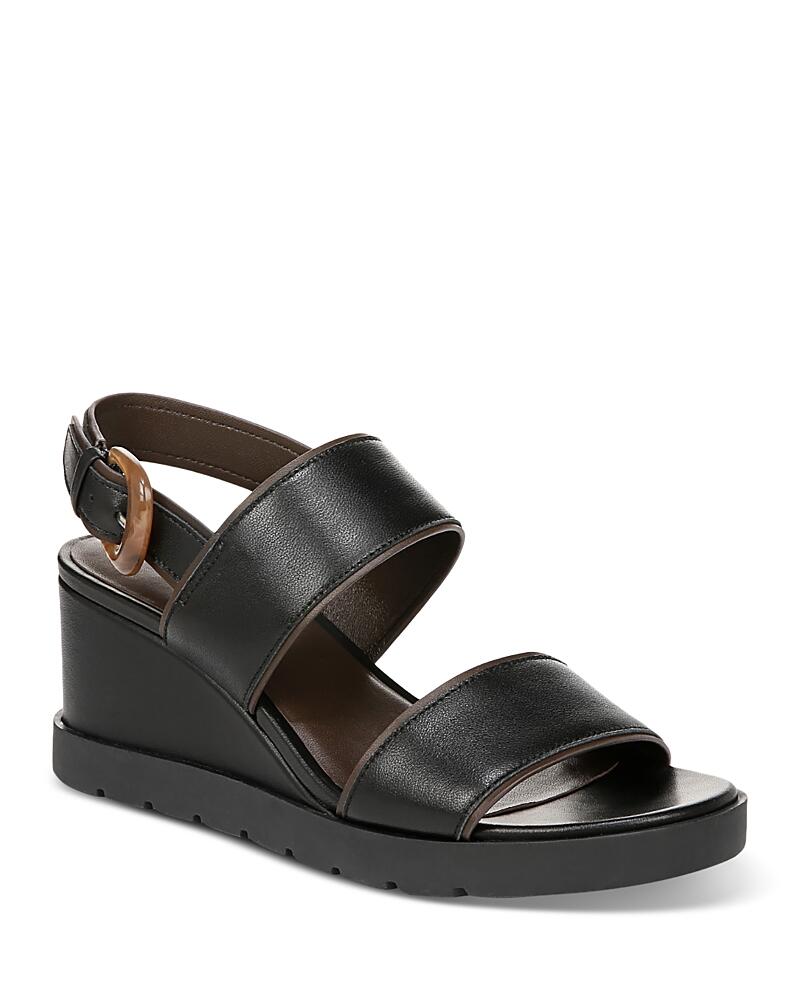 Vince Women's Roma Leather Wedge Sandals Cover