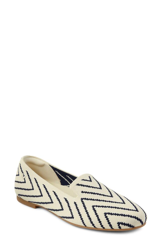 VIVAIA Audrey Knit Flat in Cream V-Print Cover