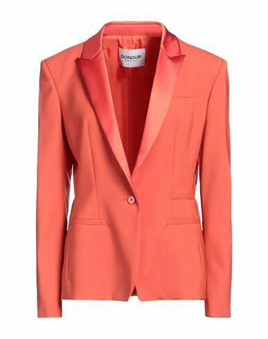 Dondup Woman Blazer Orange Virgin Wool, Elastane, Polyester Cover