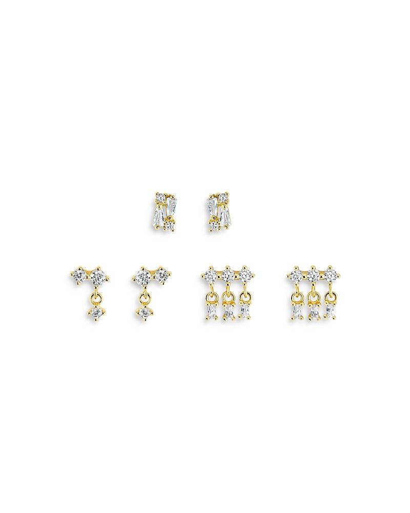 Jackie Mack Designs Lyra Cubic Zirconia Stud Earrings, Set of 3 Cover