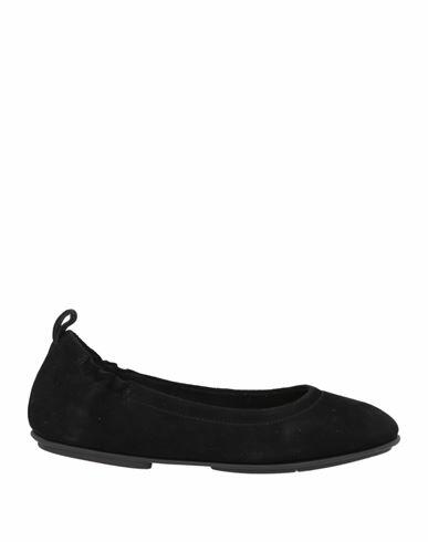 Fitflop Woman Ballet flats Black Soft Leather Cover