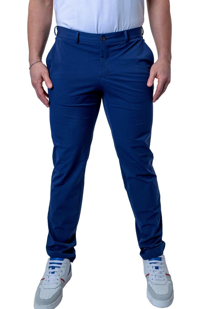 Maceoo Allday Slim Fit Pants in Blue Cover