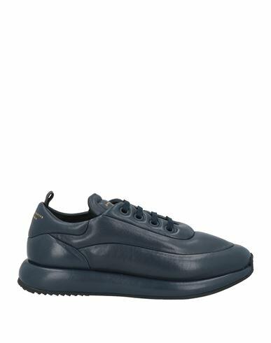 Officine Creative Italia Woman Sneakers Navy blue Leather Cover