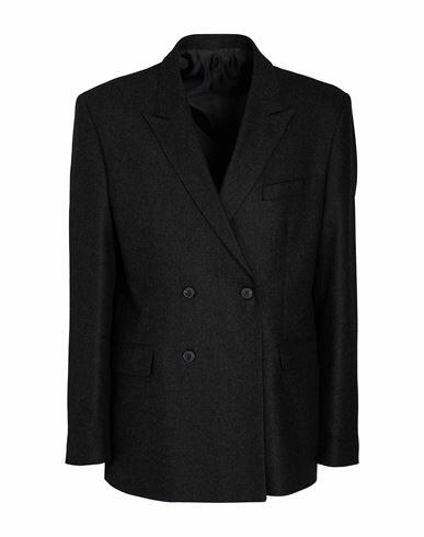 8 By Yoox Wool Double Breasted Regular Blazer Man Blazer Steel grey Virgin Wool, Elastane Cover