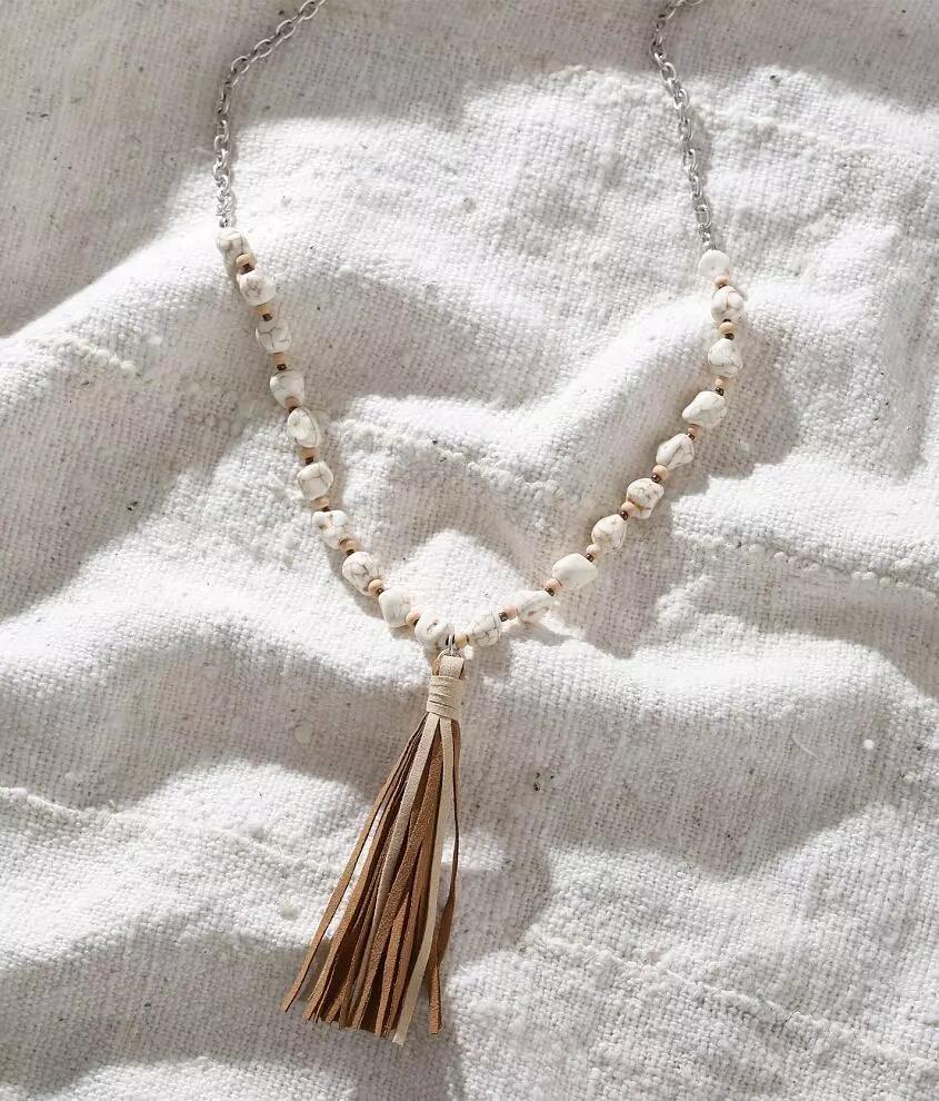 Sterling & Stitch Tassel Beaded Necklace Cover