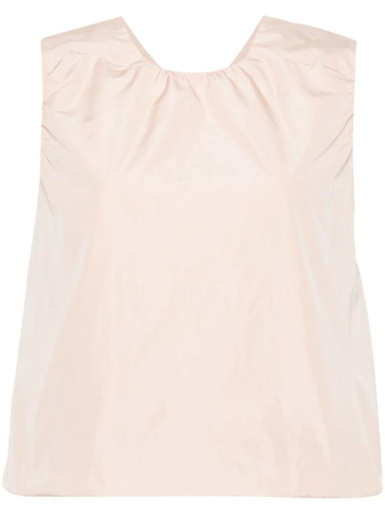 Sofie D'hoore puffball-hem poplin tank top - Neutrals Cover