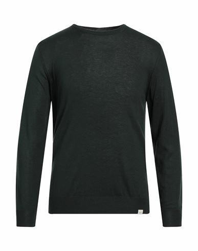 Liu •jo Man Man Sweater Dark green Cotton, Acrylic Cover