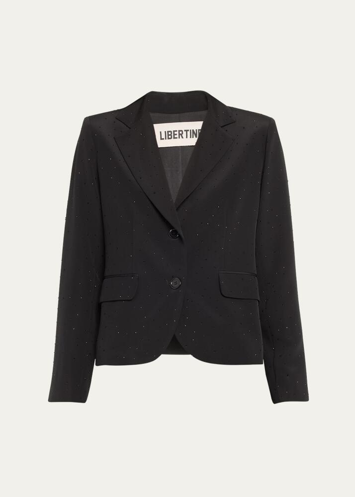 Libertine Stardust Crystal Silk Short Blazer Cover