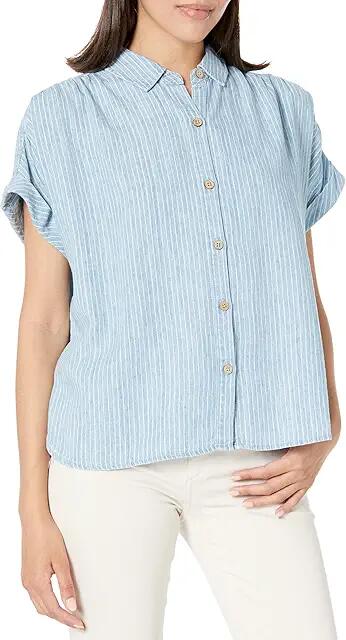 Faherty Breeze Shirt (Tried/True Stripe) Women's Clothing Cover