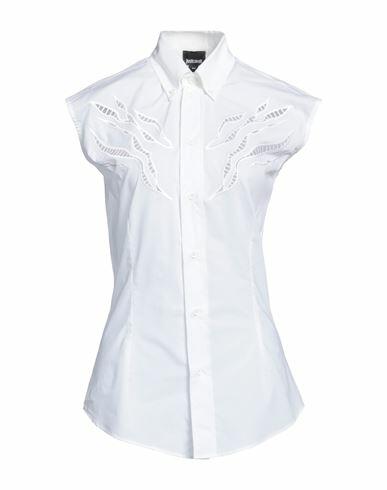 Just Cavalli Woman Shirt White Cotton Cover