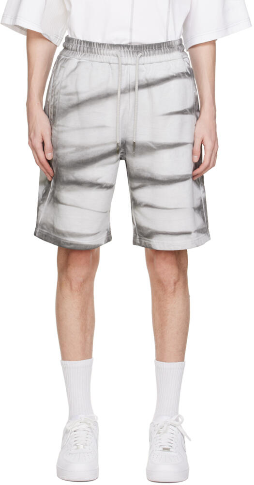 Feng Chen Wang Gray Tie-Dye Shorts Cover