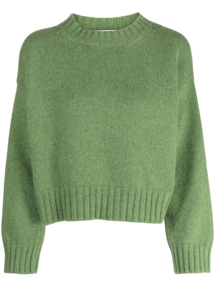 Pringle of Scotland cropped cashmere jumper - Green Cover