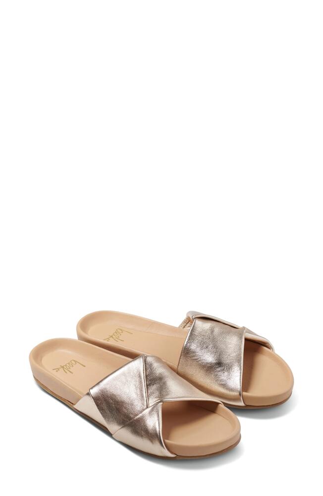 Beek Tori Slide Sandal in Gold/beach Cover