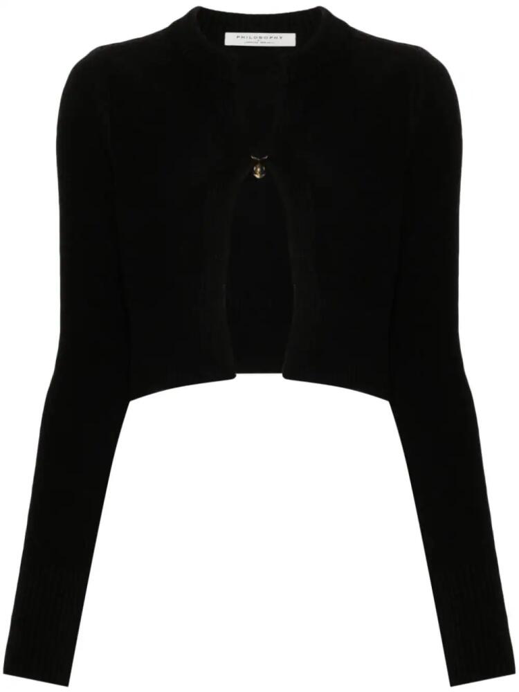 Philosophy Di Lorenzo Serafini cropped cardigan - Black Cover