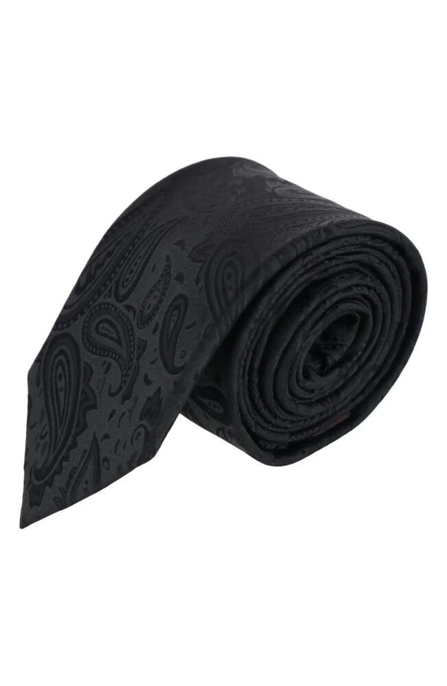 Trafalgar Banbury Silk Tie in Black Cover