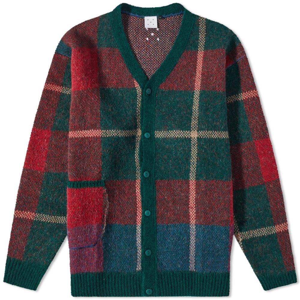 Pop Trading Company Men's x Gleneagles by END. Mohair Cardigan in Tartan Cover