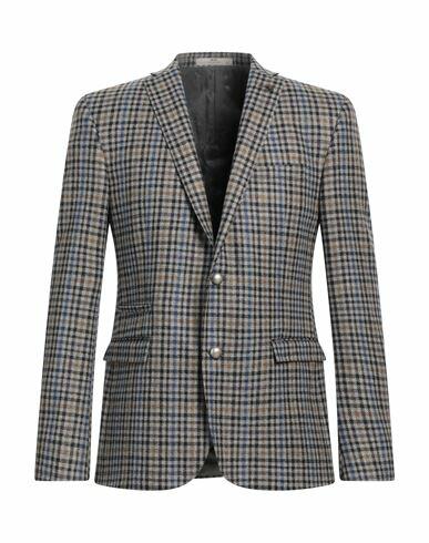 Cc Collection Corneliani Man Blazer Grey Virgin Wool Cover